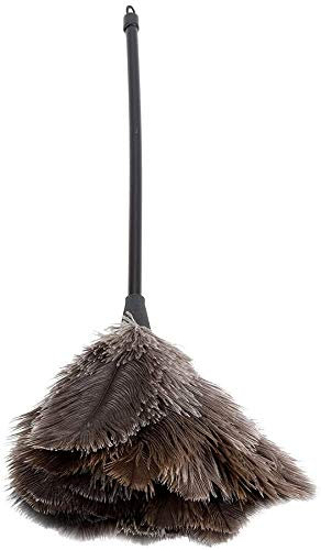 Rockiny Schuhanzieher Staubwedel Straußenfeder, Natur Straußenfedern Strauß Staubwedel mit Originalen Straußenfedern Natur Strauß Feder Staubwischer für Heim Büro 40 cm Länge