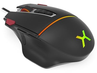 KRUX Fuze Pro Gaming Maus, 11 programmierbare Tasten, 12000 DPI optischer Sensor, RGB Beleuchtung, USB, Huano Switches