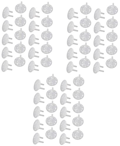 Kisangel 60 Stk Steckdosenabdeckungen Babysicheres Babysicherung Steckdose Deckt Babysicher Ab Steckerschutz Baby Steckerabdeckung Abs Schutzausrüstung Sicherheitsüberzug Weiß Kind