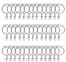 40 Stück Gardinenringe Vorhangringe, Vorhang Clip Gardinenstange 35mm Vorhang Clips mit Clip Duschvorhang Metallklammern für Vorhänge und Gardinenstangen, Silber