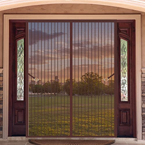 Zanzariera Per Finestra Magnetica 295 x 225 cm Finestra Zanzariera Trasparente Senza Foratura Tenda Zanzariera Magnetica Zanzariera Magnetica Per Finestre, Marrone