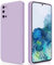 GiiYoon Hülle Kompatibel mit Samsung Galaxy S20, Hochwertiges Liquid Silicone Case, Rundumschutz Handyhülle, Kratzfestes Weiches Mikrofaserfutter- Lila