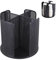 Tefola Dispenser Portabicchieri in Metallo, 360° Rotazione Circolare Portabicchieri con 4 Verticale Scomparti, Supporto per Tazza di Carta, Organizer per Cucina e Bar e Bagno (Nero)