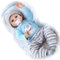 TYRUGD Poupée Reborn Baby Girl 55 cm qui ressemble à de vraies poupées nouveau-nées faites à la main en vinyle de silicone, jouet pour cadeau de Noël
