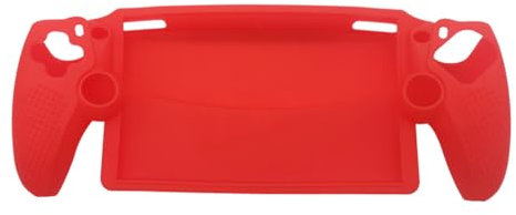 Protective Case Cover Compatible for Sony PlayStation Portal, Silicone Gaming Console Shell Shockproof Dust Protection Case Cover (Red)