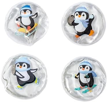 Taschenwärmer Pinguin, Taschenwärmer Set Winterzeit, Handwärmer Wiederverwendbar, Taschenwärmer Knicken Hände Taschenheizkissen, Wärmeknickkissen für Skifahren Wandern etc (4PCS)