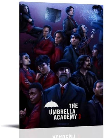 REOTTO The Umbrella Academy Fanart Poster Dekorative Malerei Leinwand Wandkunst Wohnzimmer Poster Schlafzimmer Malerei,Wandkunst Bilddruck Moderne Familienzimmer Dekor 24x36inch(60x90cm)