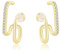 Design-stil: Einfacher, Individuell Anpassbarer Goldener Twist-ohrring