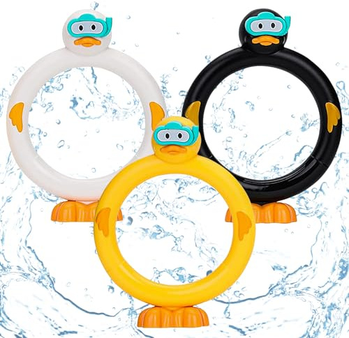 Juguete de Buceo para Niños, Juguetes de Buceo en Piscina, Juegos de Agua Verano Piscina, Juegos Piscina para Nadar Bajo el Agua Conjunto para Niños, Accesorios de Entrenamiento de Buceo para Niños