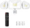 MEIHUA 42W Security Lights Outdoor Motion Sensor with Remote Control, 3600LM PIR Security Light, IP66 6500K Motion Sensor Lights Outdoor with 3 Adjustable Heads for Garden, Yard, Patio, Porch, Garage