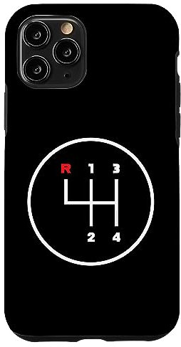Car Manual Gear Shifter Knob Pattern (4 Speed) Case for iPhone 11 Pro