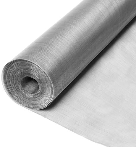 Yoeoefuo Wire Mesh Maschendraht Drahtzaun 80 Mesh 304 Edelstahl Drahtgewebe Fliegengitter 1x5m 1x10m 1x15m Gewebtes Drahtgeflecht Fliegen Gitternetz Edelstahlgewebe Metallgitter(Size:1x10m)