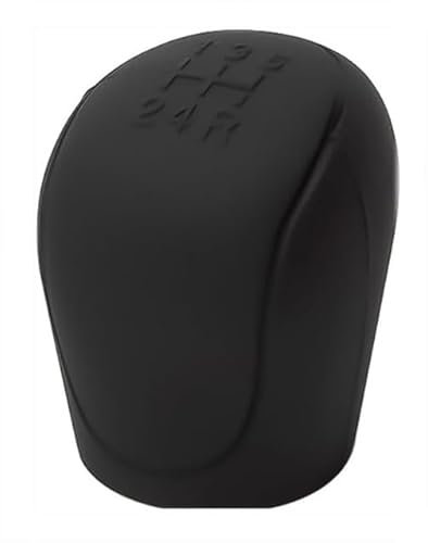 OKNGHPLIU 5Gang Auto Schaltknauf Abdeckung für Audi A1 A3 A4 A5 A6 A7 A8 B6 B7 B8 B9 C6 C7 C8 D3 D4 D5 D6, Silikon Schaltknauf Abdeckung Schutz Kratzfest Dehnbar Schutzhülle,A/Black