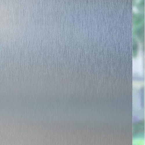 Film Occultant Fenêtre 80 x 200 cm Anti Chaleur Anti Chaleur Anti UV Vie Privée Film de Fenêtre Anti-UV en Verre Dépoli Brise Vue Anti UV pour Domicile, Noir Mat