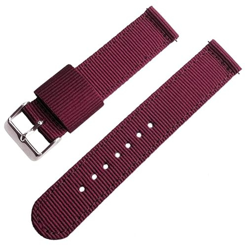 Natos.com - NATO Uhrenarmband, Militär Nylon Strap, Uhrenarmbänder Herren und Damen, Edelstahlschnalle, 18mm 20mm 22mm