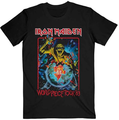 Iron Maiden World Piece Tour 84 T Shirt XL Black