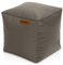 Green Bean Sitzhocker aus Kunstleder - Pouf mit EPS Perlen Füllung - 40 x 40 cm - perfekte Ergänzung zum Sitzsack - Sitzwürfel Sitzkissen Hocker Fußhocker - Hellbraun-Grau