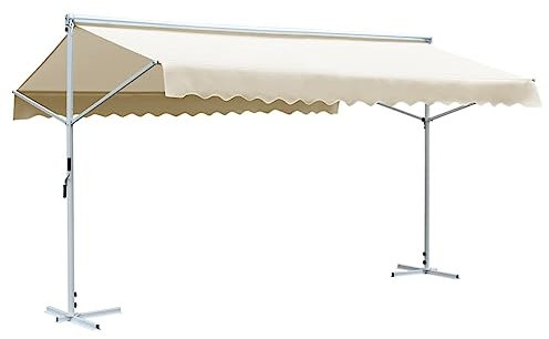 Home & Garden - Tenda da sole senza mobili, 600 x 300 cm, colore: Crema