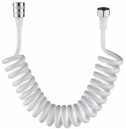 Teleskopierbarer, flexibler Bidet- und Duschschlauch, 1/2-Zoll-Anschluss, mehrfarbig, 1,5 m(White)