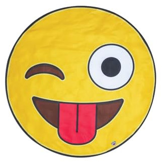 BigMouth Inc Badetuch Emoji Beach Handtuch