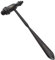 MDF Trömner Neurologischer Reflexhammer mit eingebautem Pinsel für Hautreflexe und Oberflächenreaktionen- Free-Parts-for-Life (MDF555) (Schwarz (Blackout))