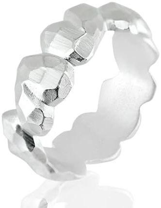 Drachenfels Herz-Ring I Größe 52 I Edler Damenring aus nachhaltigem 925 Sterling Silber I Nickelfreier Silberring inkl. Verpackung I In Goldschmiedequalität gefertigt I D HE 13/AG-52