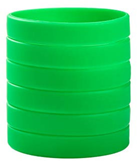 BRANDWINLITE Großhandel 6 Stück/Packung Einfarbig Leere Silikon Armbänder Gummiarmbänder