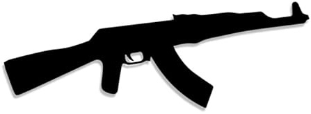 Decus Shop AK 47 XXL 0180 (schwarz) // Sticker OEM JDM Style Aufkleber