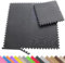Sporttrend 24® 18 Schutzmatten + 36 Randstücke in schwarz 30x30x1 cm | Bodenschutzmatte, Unterlegmatte für Fitnessgeräte, Sportgeräte
