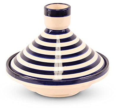 Bleu Tajine avec motif zèbre | Safaary