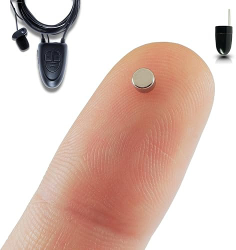PingaOculto Spion Kopfhörer Bluetooth Prüfung Mini Nano Unsichtbare Kopfhörer für Handy Mikrofon mit Kabel - Unsichtbar Ohrhörer Kabellos Headset Spicker (Spion Kopfhörer Nano V5 + VIP Pro UltraMini)