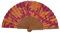 Spanischer Handfächer Alba – Holz und Baumwolle – 23 cm – Etui und Hülle aus Jute – Modeaccessoire – Handgefertigt in Spanien – Events und Geschenke – Schalkollektion – Tusitala Barcelona