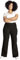 Ulla Popken Damen Jeans Mary, Weites Bein, 5-Pocket-Schnitt, Komfortbund, Schwarz, 66W EU