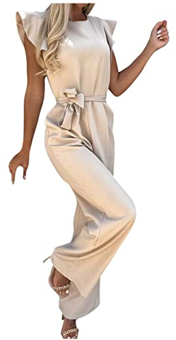 Saymany Jumpsuit Damen Sommer, Jumpsuit Damen Hochzeit Festlich Elegant Lang Weites Bein Jumpsuits Onesie Frauen Hochzeitsgast Off Shoulder Bandeau Overall Schulterfrei Hosenanzug