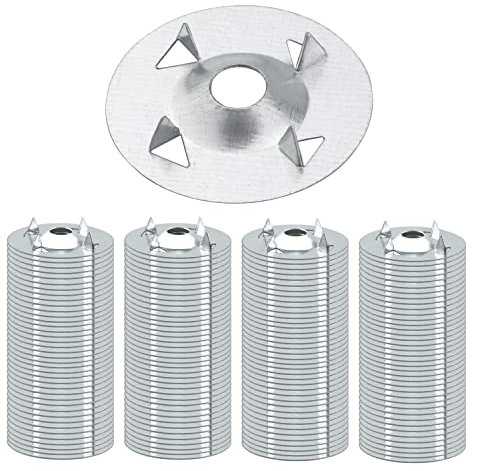 230 Pcs Insulation Fixings Washers,28mm Diameter Tile Backer Board，Galvanised Metal Claw Washers Easy To Fix Plasterboard,Foam,Insulation,Gypsum (28mm)