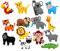 LOVIVER Zoo Filz Tier Tiere Nähen für Kinder Kuscheltiere Set DIY Bastel- und Nähset Kinderzimmer Nähen für Kinder für Kleinkinder Kinder Mädchen Jungen, Stil b