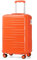British Traveller Handgepäck Koffer Reisekoffer Handgepäck Hartschalenkoffer 54 * 36.5 * 21.5cm mit TSA-Schloss Koffer Trolleys Handgepäck ABS+PC Orange