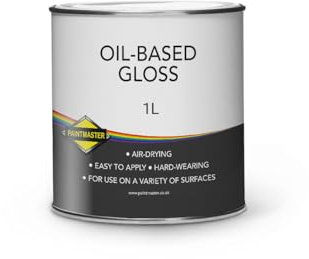 Paintmaster Durable Oil Based Gloss - Interior and Exterior - Colours (1 Litre, Dark Grey)