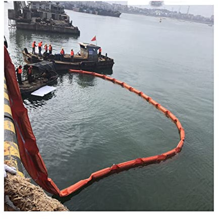 Bolsas de inundación, Valla De Aceite De PVC, Pluma De Contención De Aceite Tipo Flotador De PVC, Lago De Río Protege El Agua For Evitar La Contaminación, Instalación De Bricolaje, Personalizable ( Co