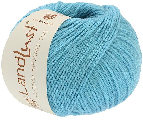 Lana Grossa LandLust Alpaka Merino 100 334 - Azurblau