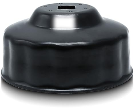 CCLIFE 74-76 mm Ölfilterschlüssel 3/8'' Ölfilterkappen ÖlFilter Werkzeug Auto 15-kant