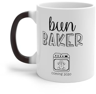 Teegarb Letter Blanket Mug à changement de couleur pour chignon et futur maman 325 ml