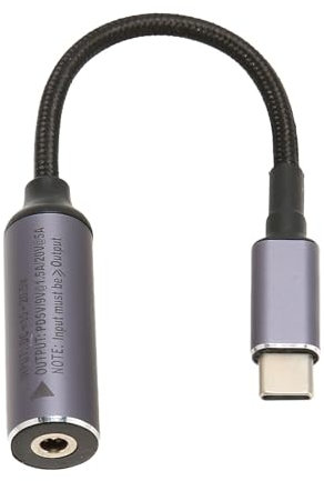 Tosuny DC 3,5 X 1,35 Mm auf USB C Stromladekabel, DC 3,5 X 1,35 Mm Buchse auf USB C Stecker Ladekabel, 100 W DC35135 auf USB C Konverterkabel für Laptops, Tablets, PCs