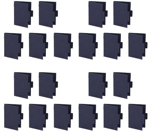 Kopida 20Pcs Refillable Perfume Bottle Paper Card, Black, Plastic Free, 11.2*7.5cm, Reusable, Perfume Bottle Holder