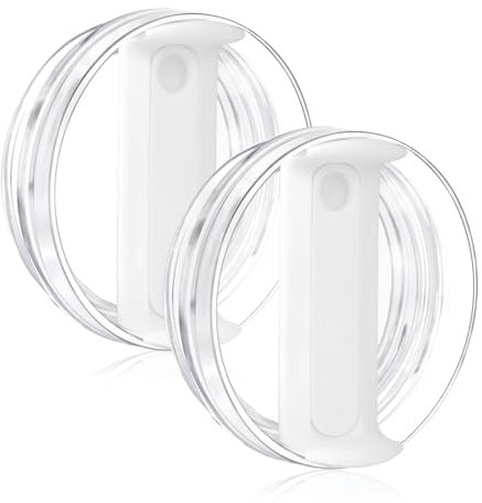40oz Tumbler Lid for Stanley, Spill Proof Splash Resistant Tumbler Covers,Replacement cover for Stanley Cup Accessory(2 pack) (White, 40oz)