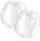 40oz Tumbler Lid for Stanley, Spill Proof Splash Resistant Tumbler Covers,Replacement cover for Stanley Cup Accessory(2 pack) (White, 40oz)