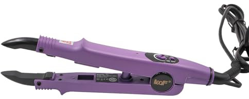 Tiardey Extensiones de Cabello de Hierro, Herramientas de extensión de Cabello electrotérmicas, Pegamento para el Cabello,Ajuste de Temperatura de 210°F-390°F