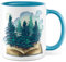 Leseratte Tasse mit Motiv - Eine Welt voller Fantasie - Kaffeetasse aus Keramik 330ml - Bücherwurm Fantasie Fantasiewelt Träumer Literatur Vorstellung Kaffee-Becher