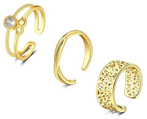 Briana Williams Zehenringe Einstellbare Offene Knöchel Finger Fuß Knoten Gelenk Ring Schwanzring Vintage Frauen Damen