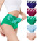 HAVVIS Unterhosen Damen Stretch Baumwolle Hohe Taille Slips Weich Atmungsaktiv Bequeme Unterwäsche Mehrpack (M, A05-5er Pack - Mehrfarbig 01)